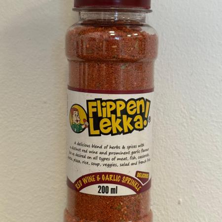 Flippen Lekka Red Wine & Garlic Sprinkle 200ml